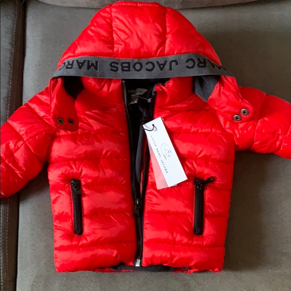 Little Marc Jacobs Red Puffer Jacket -  Baby 6M
